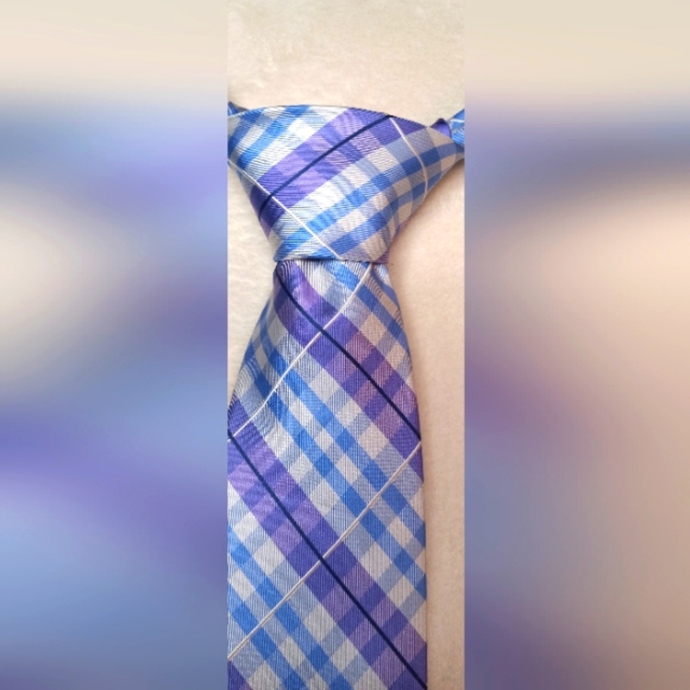 Nautica Checkered Print Tie
